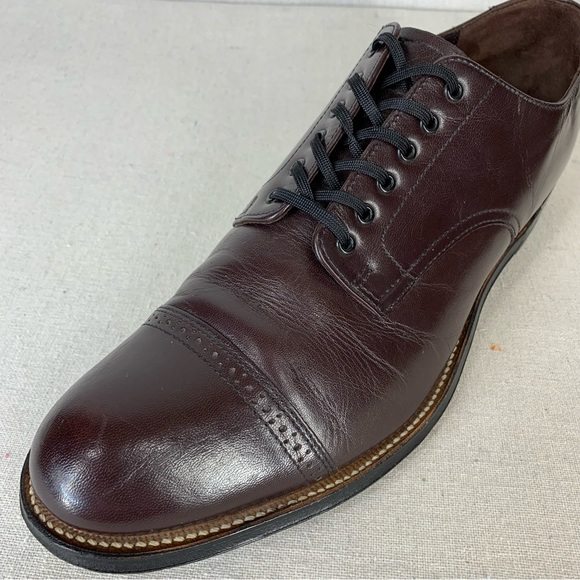 Stacy Adams~Men's Madison Cap Toe Mahogany Oxford~Sz 10.5 - Picture 12 of 15